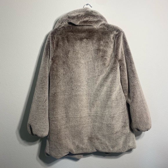 Revolve MAJORELLE Brinley Faux Fur Collared Boho Coat Jacket Arctic Size S - Picture 6 of 7